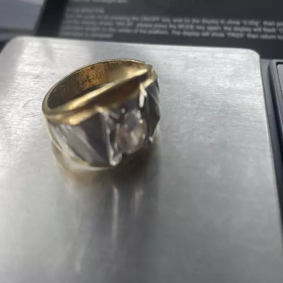 9.8 Grams 14k Men’s Ring Plated 14k