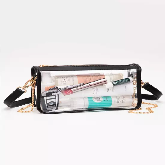 UNNI Transparent Clear Rectangle Stadium Concert Crossbody Bag