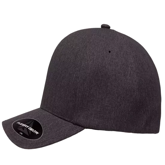 Flexfit Delta 180 Seamless Carbon Cap Fitted Baseball Hat Performance Blank