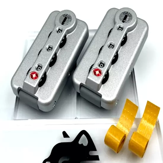 New Rimowa TSA006 [ silver ] Luggage Suitcase Dial Lock Set of 2 Genuine Parts