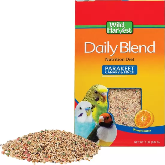 Wild Harvest Daily Blend for Parakeet, Canary, Finch & Small Birds 2lb