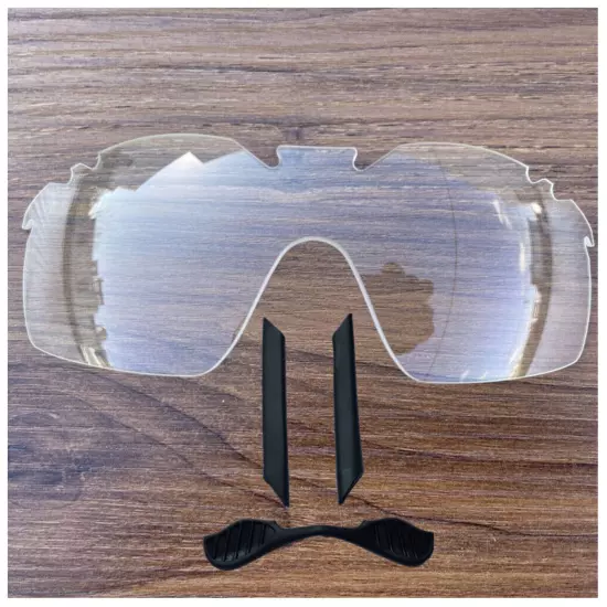 crystal clear Replacement Lenses for Oakley Radarlock XL with nose pad&earsock