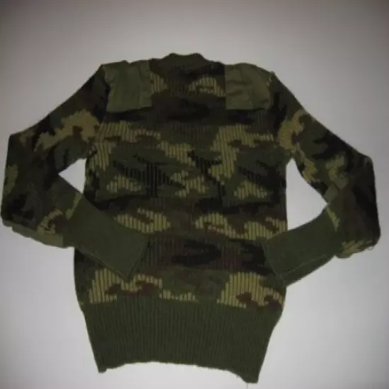 Vintage Cabela's Men's Wool Camo Sweater England Small