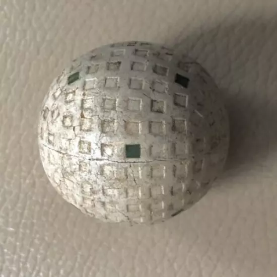 Vintage REACH EAGLE SQUARE MESH GOLF BALL w/ Green Markings: 193O's Era USA