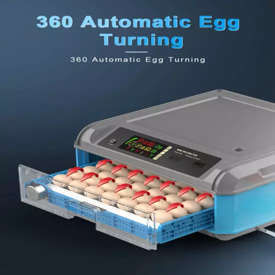 Automatic Hatching Incubator Egg Candler 500Egg Turner Duck Pigeon Birds Poultry