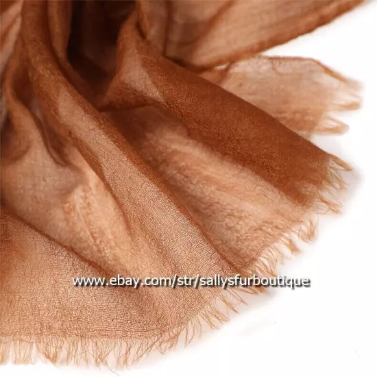 Sallys Pure Mongolian Cashmere 300s Wrap Shawl Ring Scarf Thin Soft 230 * 100 cm