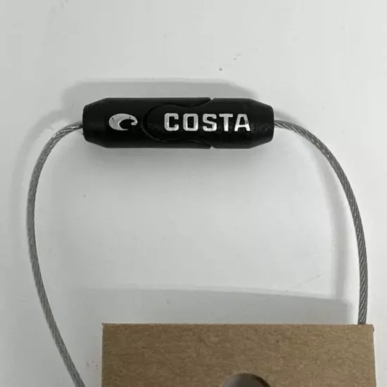 NEW Costa Del Mar C-Line Loop Eyewear Leash, Retainer, Cord, Silver/Black USA