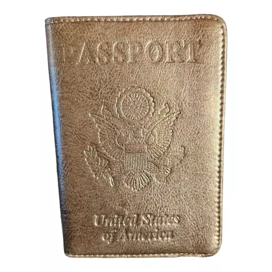 Passport Vaccine Cover Wallet Travel Essentials Leather Card Case Accessories