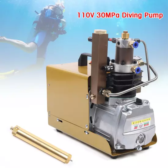 High Pressure Electric Air Compressor Pump 110V 30MPa 4500PSI Scuba Diving Pump