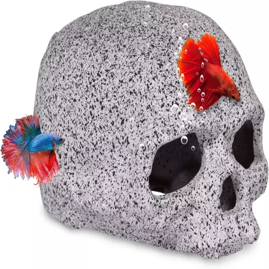 Aquarium Cave Decoration – Ceramic Rock Hideout for Betta Fish, Shrimp, Cichlids