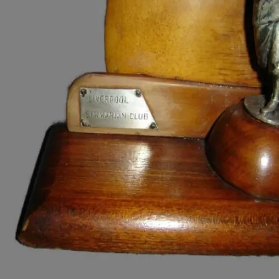 Antique Rare British Art Deco Liverpool Simmarian Club Golf Tournament Trophy.