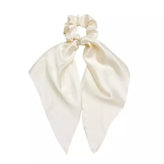 Scrunchie Long Scarf Satin Hair Bow Ponytail Elastic Hairband Rope Ribbon Ties