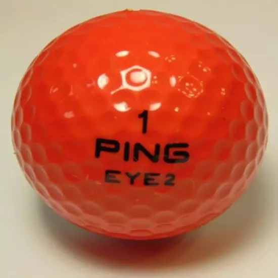 RARE KMC RAILROAD PING GOLF BALL Ping EYE 2 Color Bi-Color Collectible Karsten