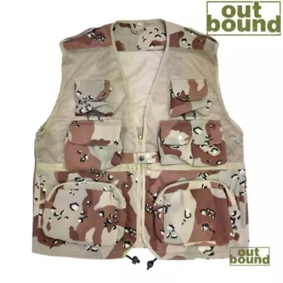 Army Vest Combat Tactical Military 6 Desert Multi Camo Fishing Hunting Waistcoat