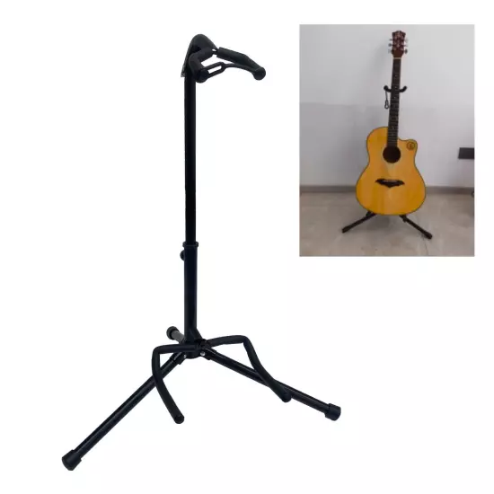 Floor Tripod Guitar Stand Floor Standing Tripod Guitar Stand Folding Vertical