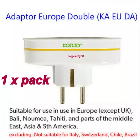 Travel Adapter Australia AU To Asia Bali Tahiti Noumea Middle East Europe Plug