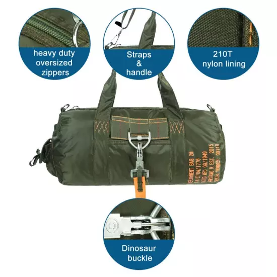 Tactical Parachute Sport Duffle Bag Outdoor Travel Belt Bag Camping Tactical Bag