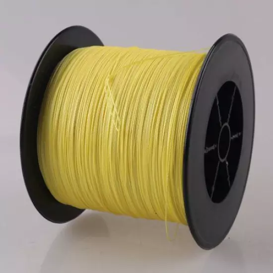 16 Strand 100m-2000m Yellow Hollow PE Dyneema Braided Fishing Line 9.1kg-136kg