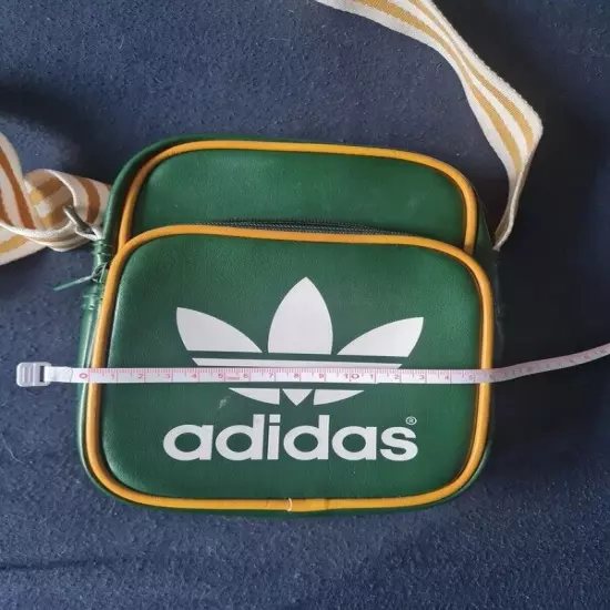 Adidas Originals Unisex Mini Messenger Bag Green Trefoil Logo Airliner Retro