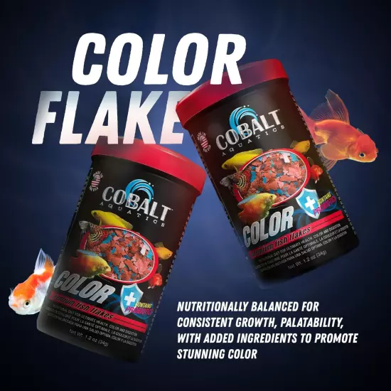 Color Enhancing Flakes with Probiotics 1.2 oz - Ideal for All Tropical Fish -...