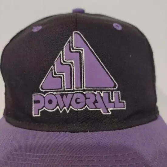 Headmaster Powerall Black and Purple Baseball Hat Adjustable Snapback Vintage