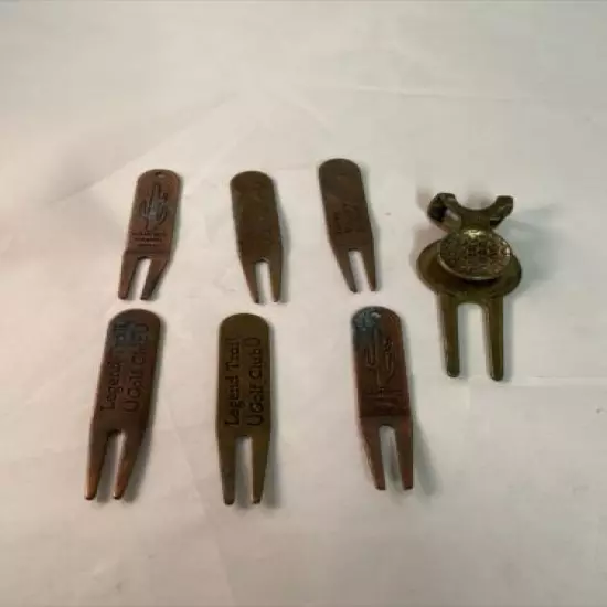 Vintage Metal Golf Tee Removers - Legend Trail, Rancho Manana, Dove Valley Ranch