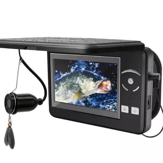 4.3" Underwater 4x Digital Zoom Fish Finder Fishing Camera Depth Infrared Light