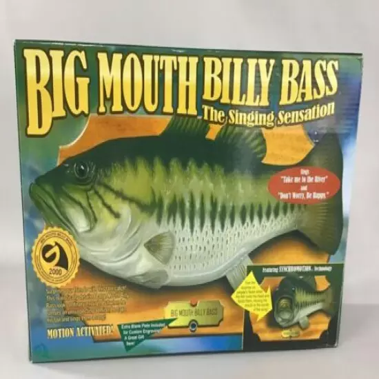 NEW Big Mouth Billy Bass GEMMY 1st issue Animated Singing Fish