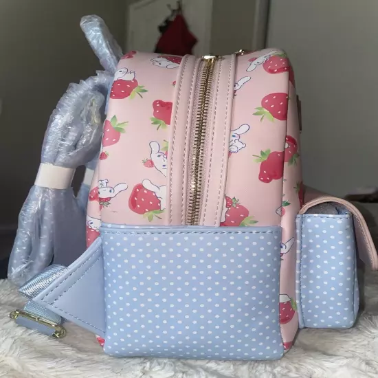 Loungefly Sanrio Cinnamoroll Strawberry Allover Print Mini Backpack