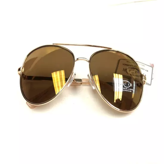 NWT Oscar De La Renta Mens Sunglasses 3041 Gold/Gold Mirror $40