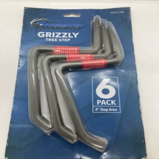 Ameristep Grizzly Tree Steps 300 LB. Weight Capacity 6 Pack ASTS-104 Fast Ship