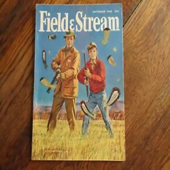 Field and Stream Magazine September 1962 Vintage Issue- Free Shipping!