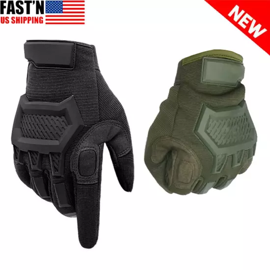 Men's Tactical Gloves Touch Screen Windproof Full Finger Gloves Army Military US