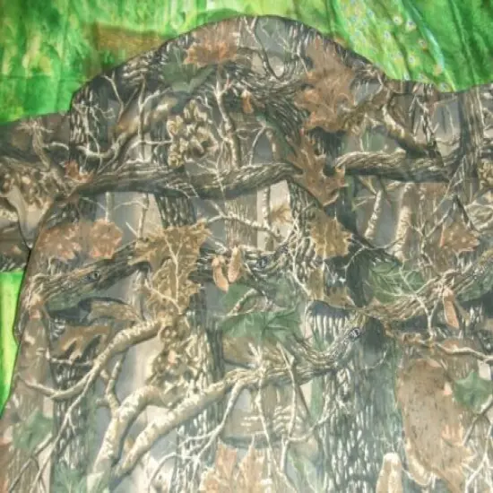 CABELAS NWTF 3XL SHORT SLEEVE HUNTING SHIRT SECLUSION 3D CAMO MEDIUM WEIGHT