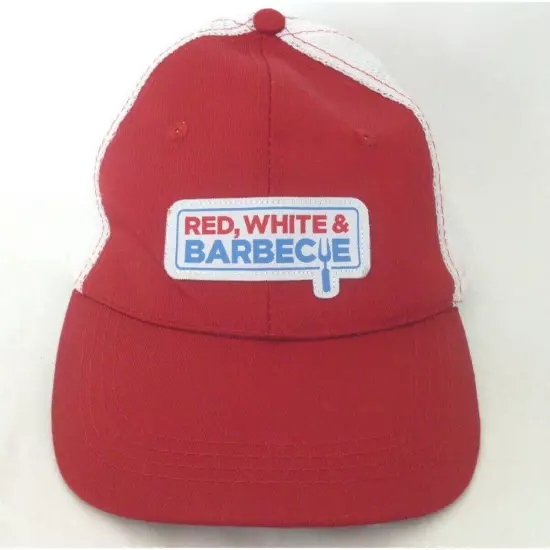 Red White & Barbecue Strapback Mesh Employee Hat