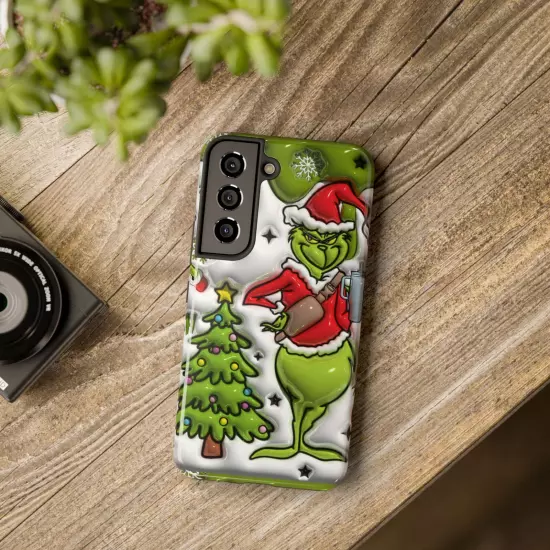 Grinch Tough Phone Cases Samsung S20 S21 S22 S23 Iphone 15 14 13 12 11