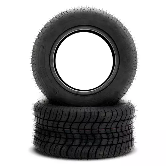 Set of Two 205/50-10 Street & Turf Golf Cart Tires 4 Ply Tubeless 407Lbs