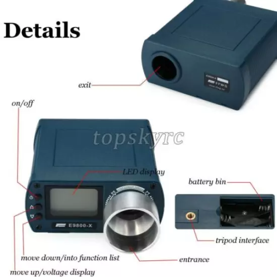 Shooting Speed Tester High-Precision Chronograph LCD w/ Backlight E9800-X #Top