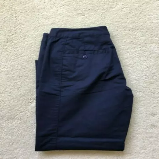 Adidas Womens Stretch Novelty Crop golf Pants Navy 4 NWT