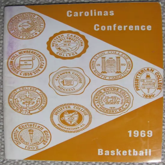 1969 Carolinas Conference Basketball Media Guide JC9