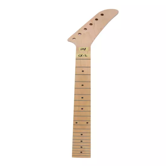 22 fret guitar neck 24.75inch Maple Fretboard Dot Inlay for banana headstock