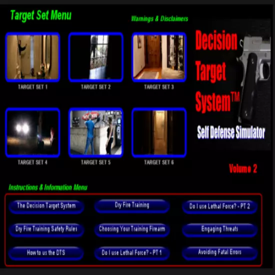 Decision Target System Vol 1 - Vol 2 plus HDMI DVD Player Bundle