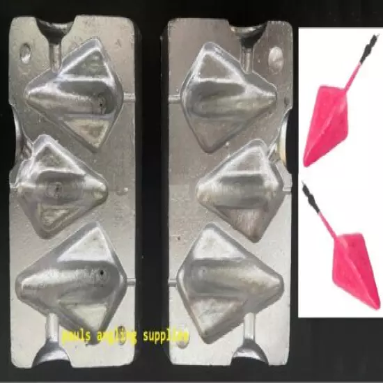 Sea Fishing Lead Weight Mould DIAMOND PYRAMID 3 IN 1 Cast 3 / 3.5 / 5oz 