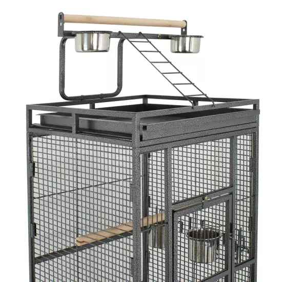 Multiple Sizes Rolling Bird Cage for Small Parrot Cockatiel Parakeet Cage Play