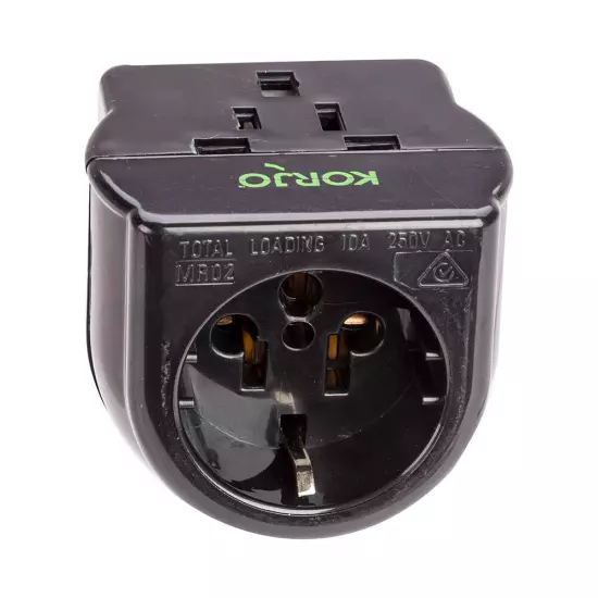 NEW Korjo Multi Reverse Travel Power Adaptor Plug