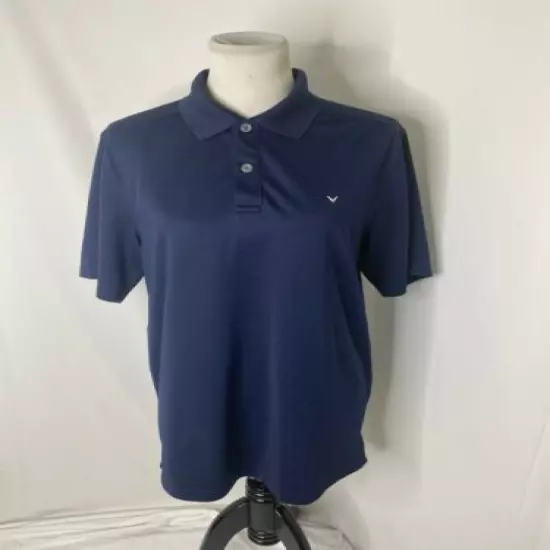 Men’s size medium callaway blue short sleeve polo golf shirt