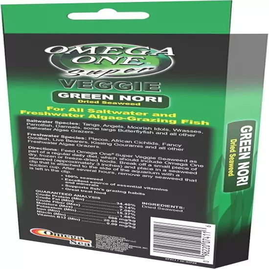 Omega One Seaweed, Green, 24 Sheets, 0.8 oz