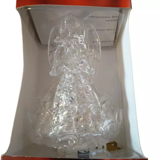 St. Nicholas Square Acrylic Plastic Angel Night Light Christmas New In Box (CB5)