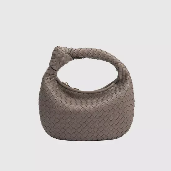 Melie Bianco Brigitte Satchel Mini Edition (Drew) Vegan Woven Knot Bag ANTHRO!