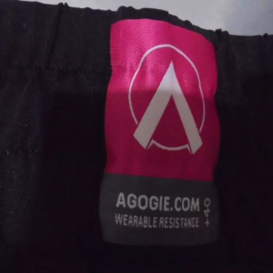 AGOIGI BLACK RESISTANCE BAND EXERCISE PANTS SIZE LARGE 40 +